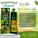Yardlie Hair Color Gel – Natural Black | Instant Gray Coverage | Long Lasting (For Men & Women)